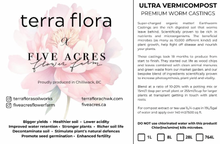 Load image into Gallery viewer, Terra Flora Soilworks x Five Acres Premium Vermicompost (1L bag)