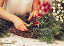 Load image into Gallery viewer, HOLIDAY WREATH WORKSHOPS - 2026 dates available now!
