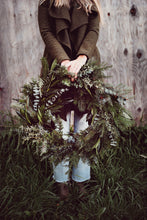 Load image into Gallery viewer, Saturday November 25th Holiday Wreath Workshop at 7pm
